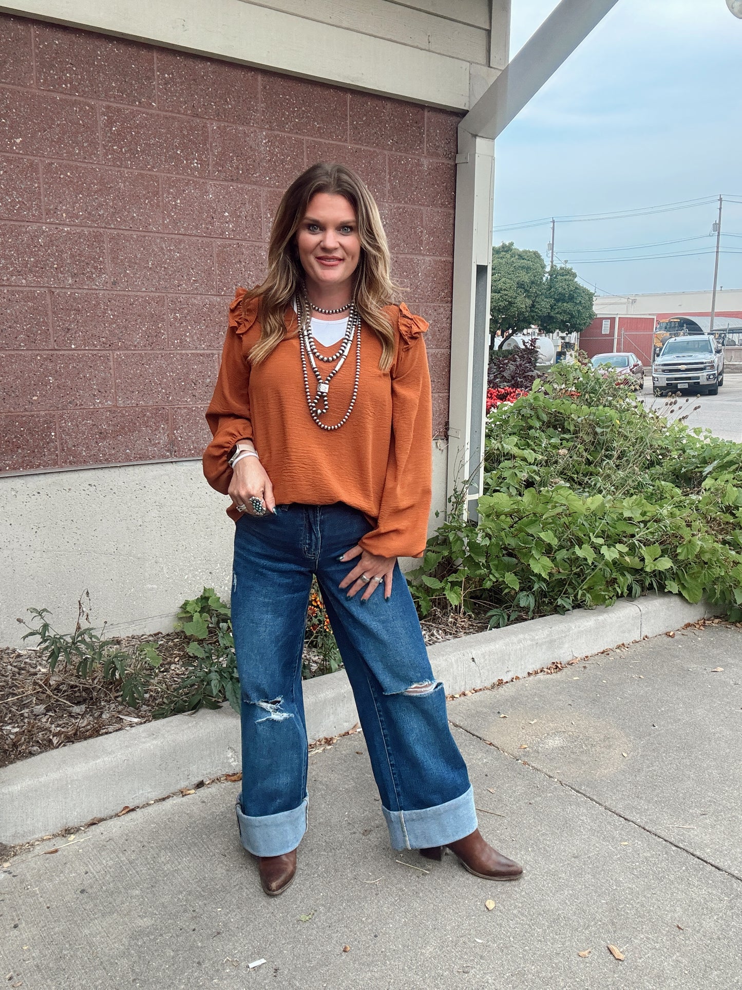 The Piper Ruffle Sleeve Top
