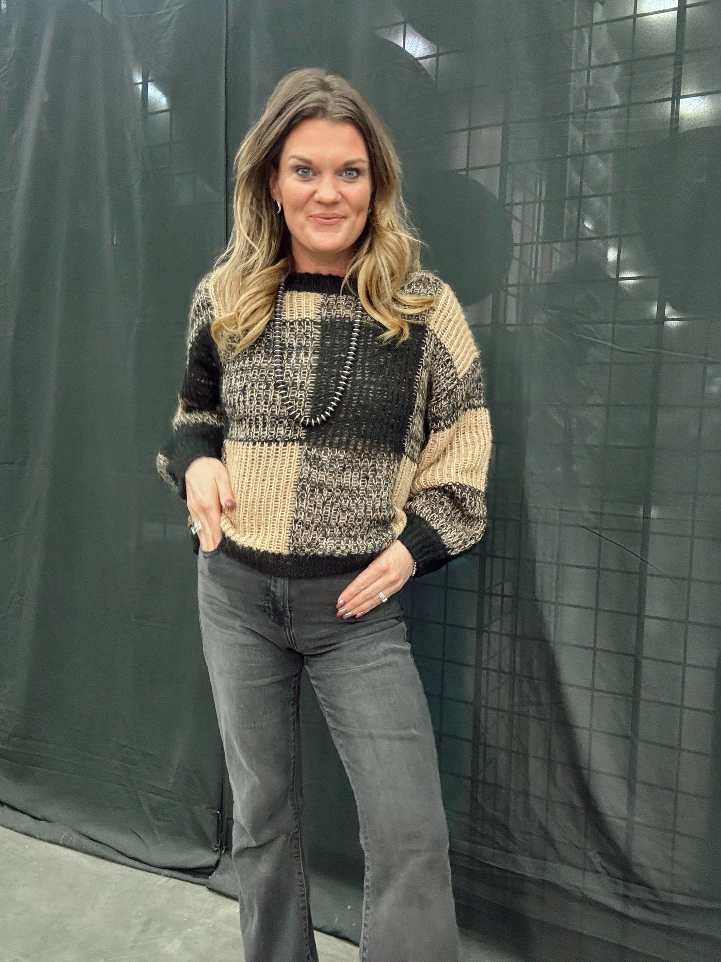 The Jayce Checked Sweater