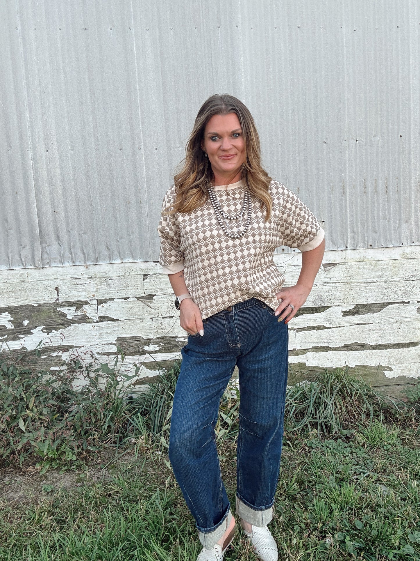 Jolie Jacquard Top