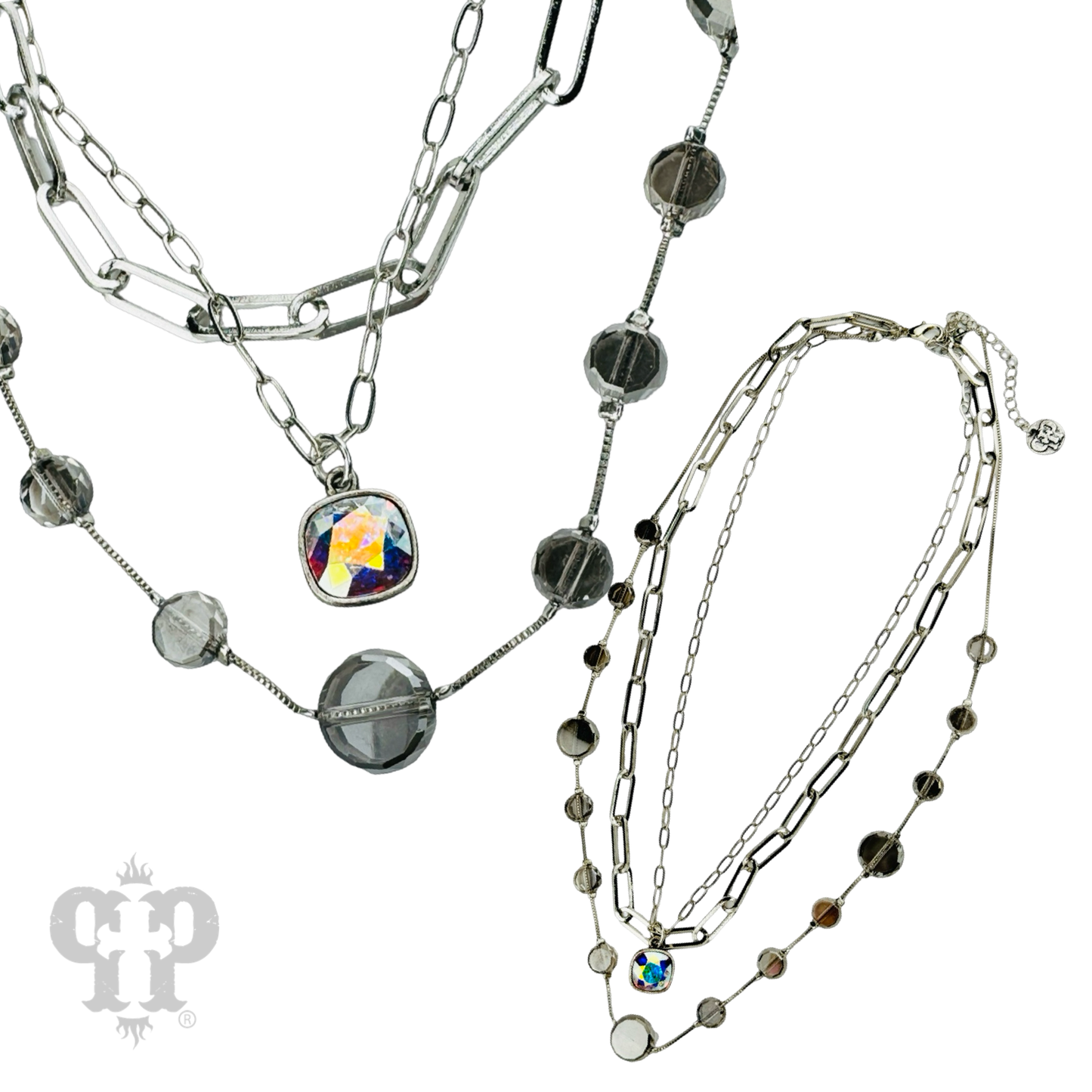 Bead and chain necklace