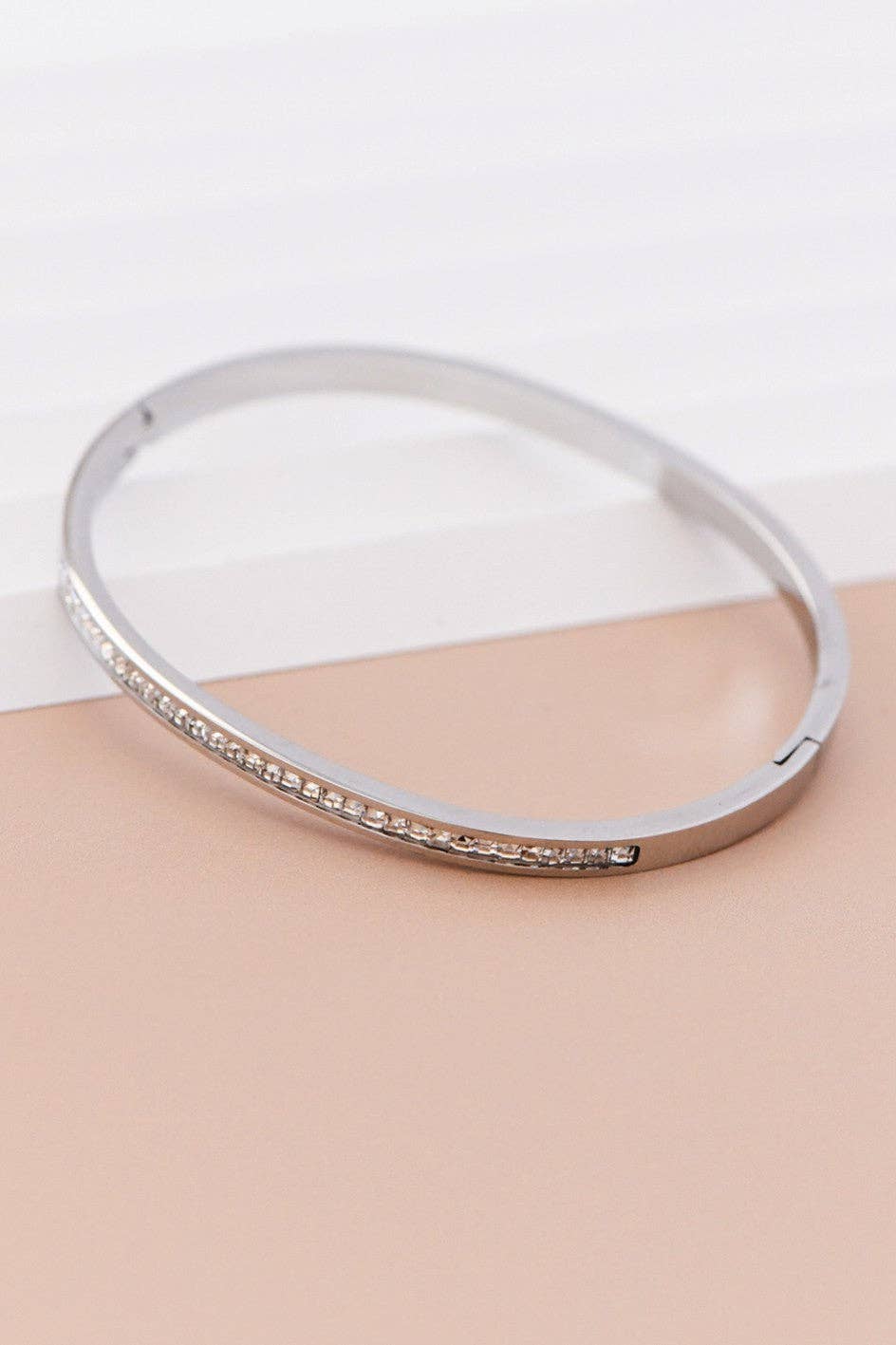 Tarnish-Resistant Waterproof Stainless Steel Bangle - 7040