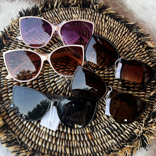 Womens Glitter Detail Sunglasses